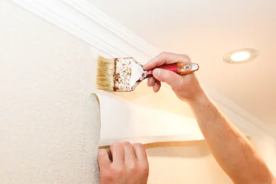 Pose de papier peint à Dame-Marie — revêtements muraux et toiles de verre